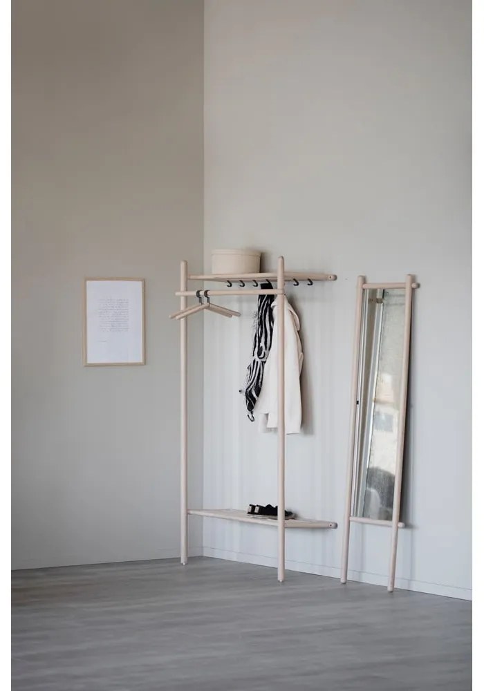 Natúr színű tölgyfa előszoba bútor Milford - Rowico