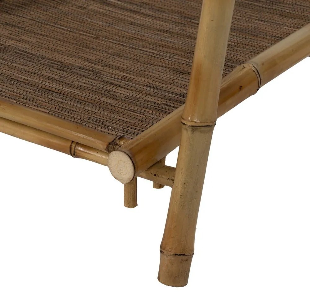 Natúr színű bambusz polcos állvány 48x100x45 cm Manali – Ixia