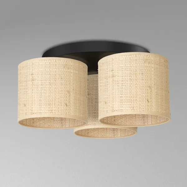 Felületre szerelhető csillár RATTAN 3xE27/60W/230V rattan