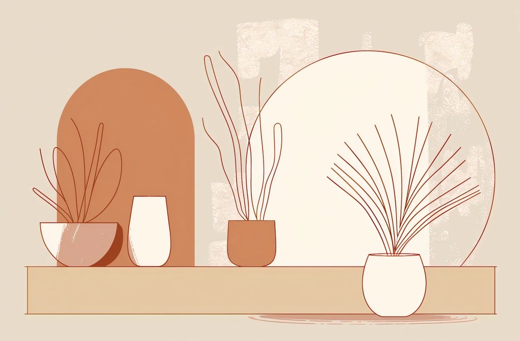 Poszter 86,4x56,8cm Növények kilátása