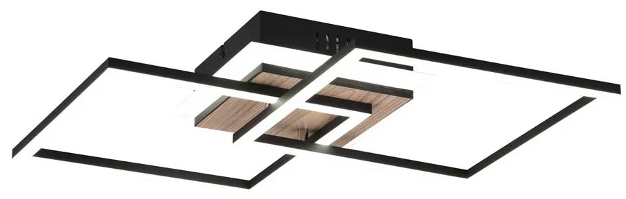 Fekete-barna LED szabályozható mennyezeti lámpa 28x57 cm Giro – Trio
