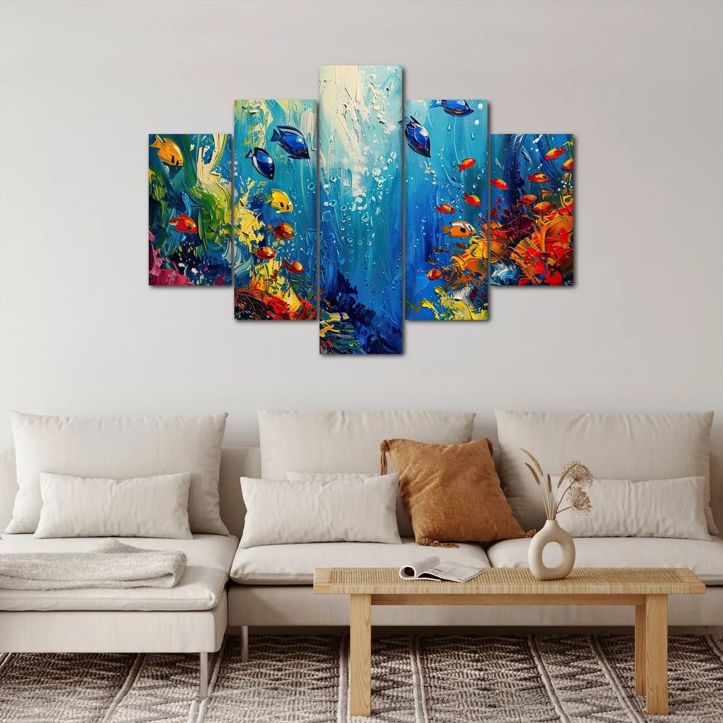 Kép - A víz alatti világ festése (150x105 cm)