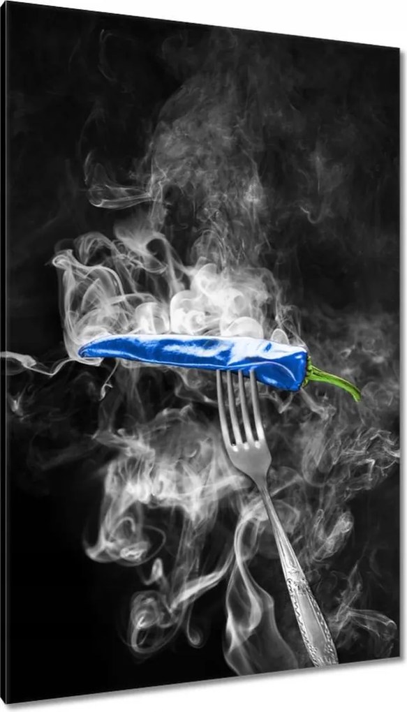 Vászonkép 80x120 A paprika kék ereje