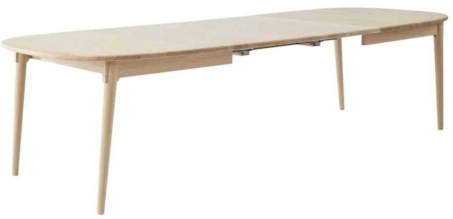 Natúr színű tölgyfa bővíthető étkezőasztal 106x184 cm Miro – Hammel Furniture