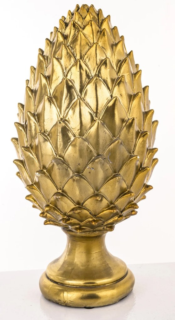 Antique design arany toboz műanyag asztali dekorációs szobor 39x17x17cm