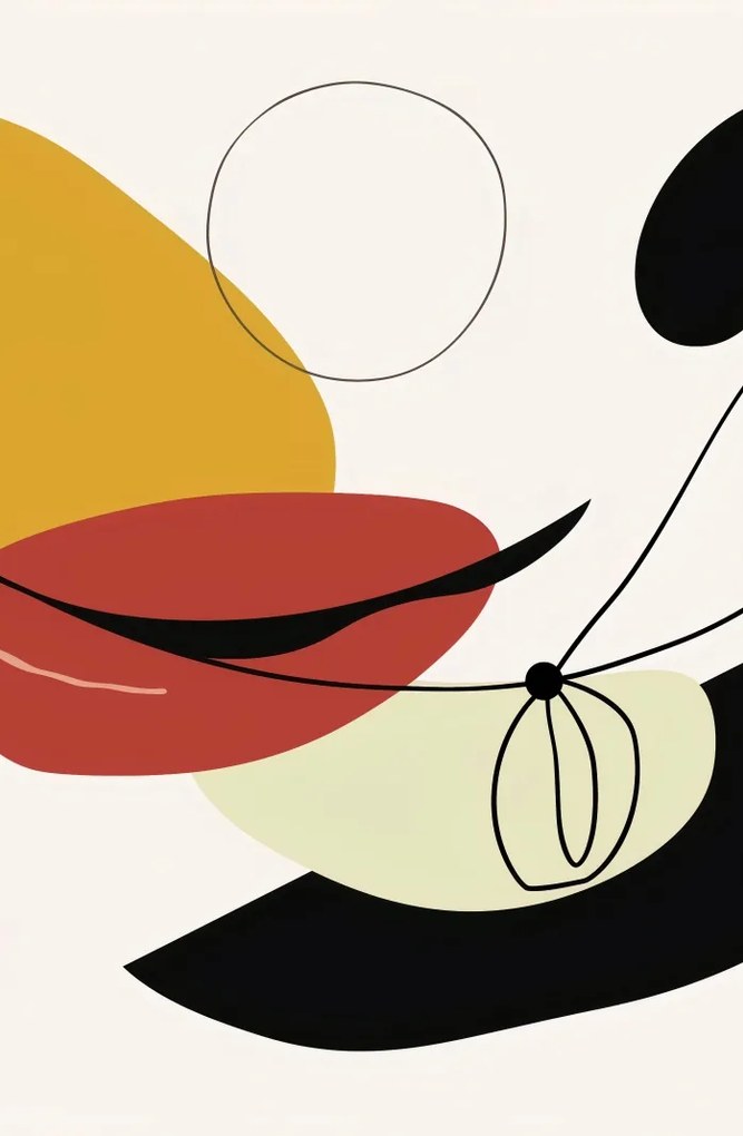 Poszter 53x81cm Geometrikus görbület