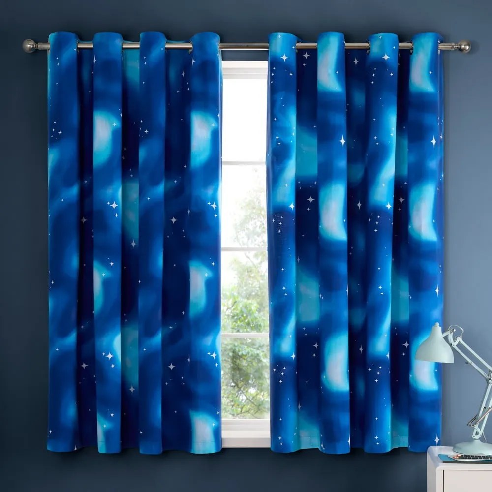 Gyerek függöny szett 2 db-os 168x183 cm Ombre Stars – Catherine Lansfield