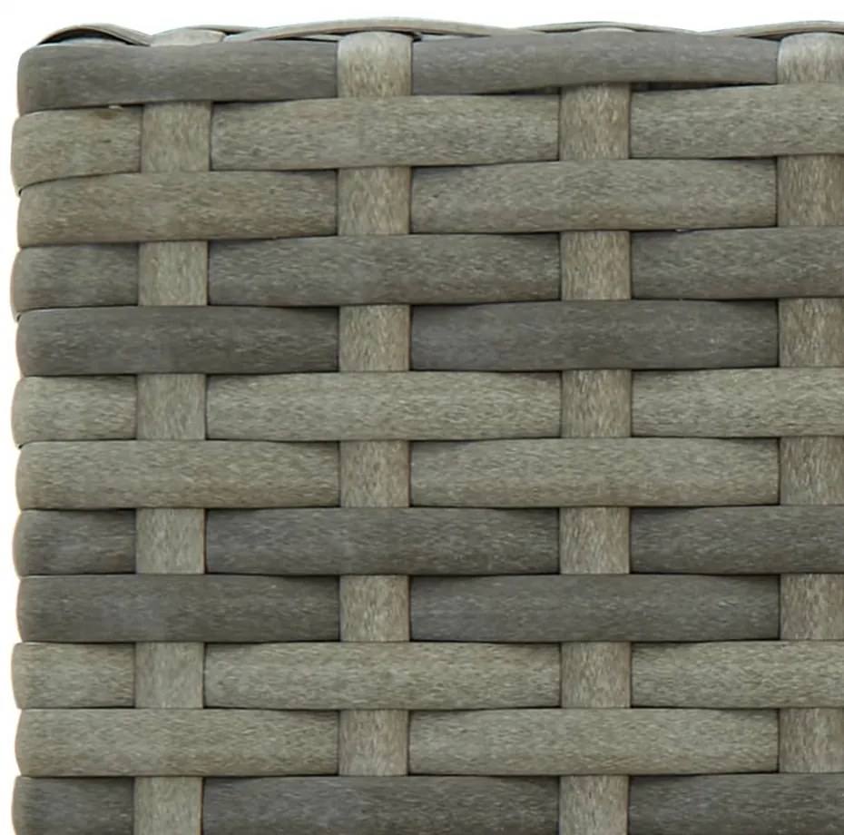 5 részes szürke polyrattan kültéri bárszett kartámasszal
