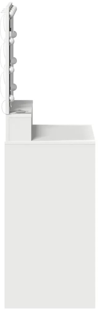 LED-es sminktükör fehér 50x41x135 cm