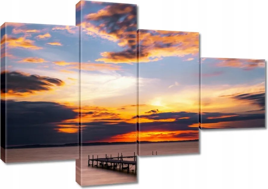 Vászonkép 100x70 Nyugati tó móló