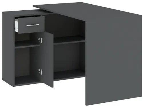 NASH Íróasztal Antracit Színben. 120 cm.