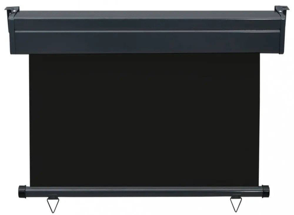 fekete erkély oldalnapellenző 105 x 250 cm