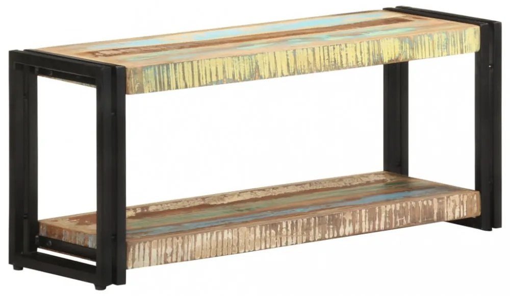 tömör újrahasznosított fa TV-szekrény 90 x 30 x 40 cm