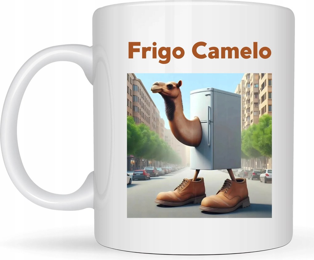 Bögre Viral Italian Brainrot Mem Tiktok Frigo Camelo