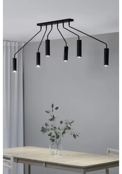 Markslöjd 108508 - Spotlámpa RAMUS 6xGU10/25W/230V fekete