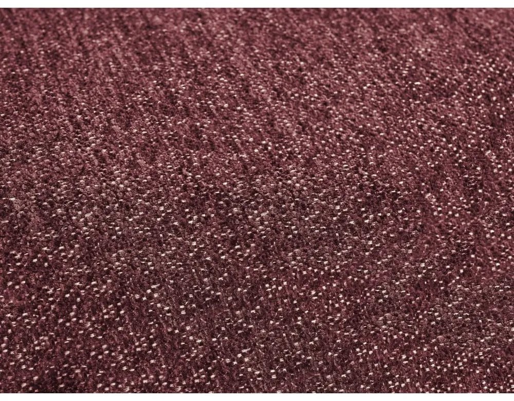 Borvörös zsenília kinyitható-tárolóhelyes sarokkanapé (bal oldali-U alakú) Everest – Bobochic Paris