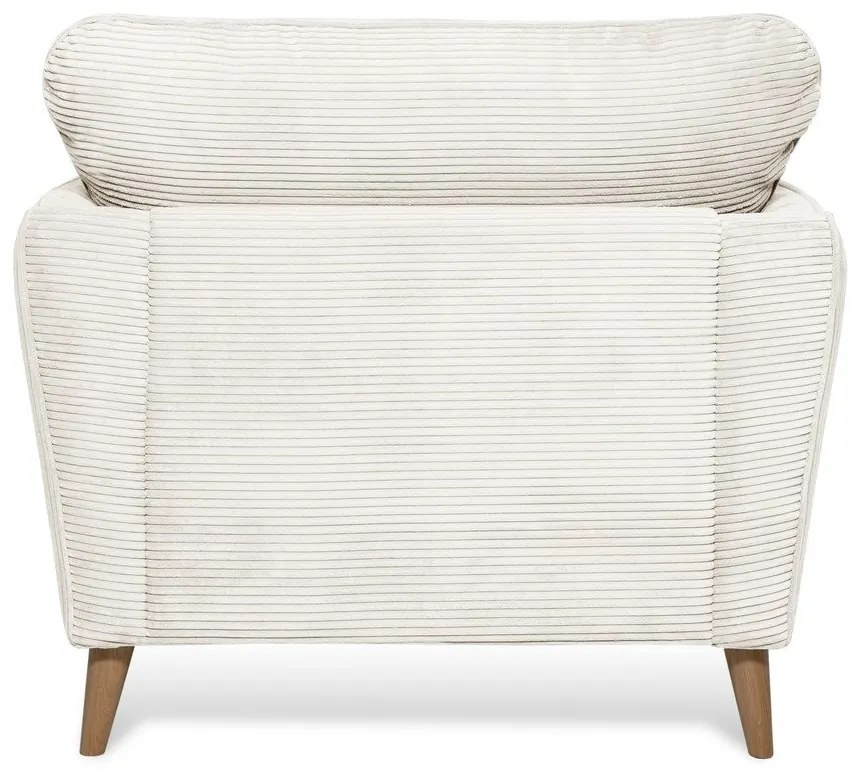 Fehér kordbársony fotel Paris – Scandic