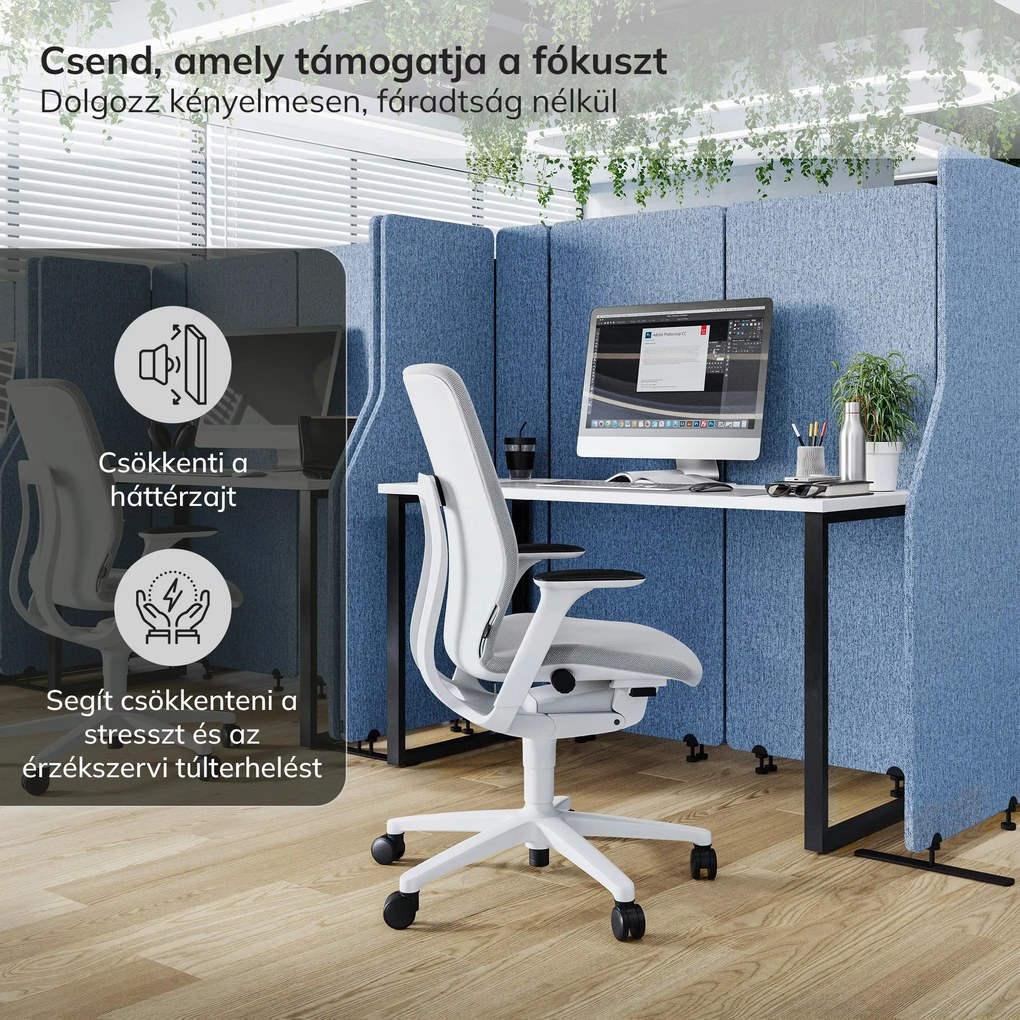 akusztikus falpanel SADIE Frozen Lake 280/145 cm