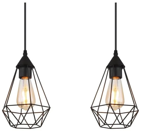 Globo 15745-3H - Csillár zsinóron ZACHARY 3xE27/60W/230V