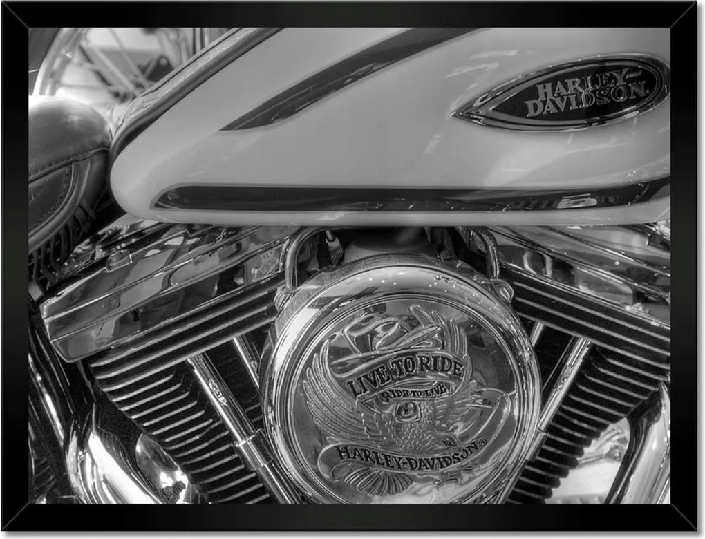 Poszterek keretben 40x30 Harley Davidson Motorkerékpár