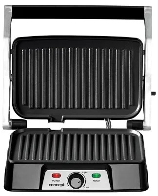 Concept ge2005 - Kontakt grill 1500W/230V rozsdamentes/fekete