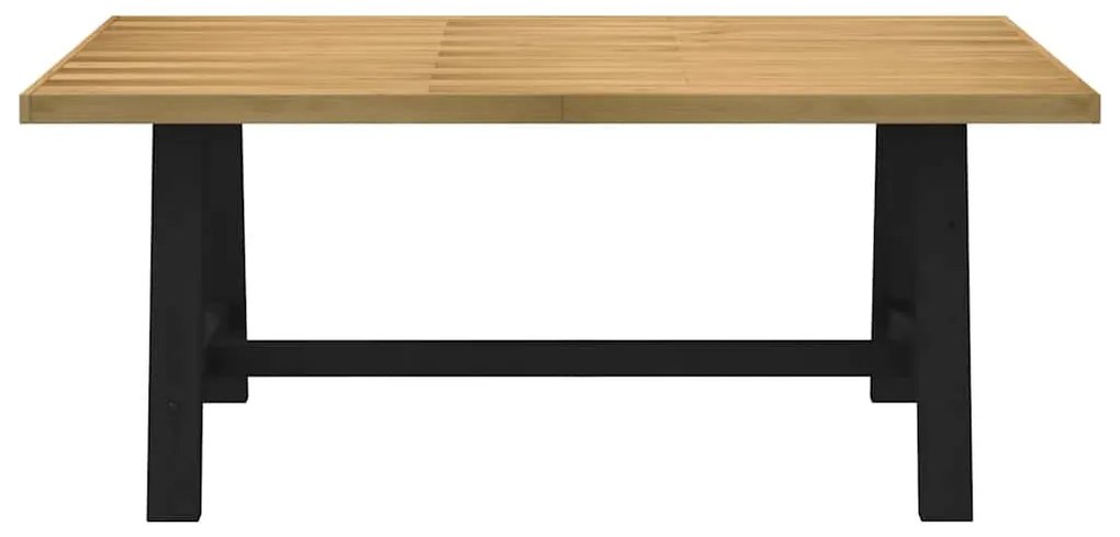 Étkezőasztal NOAIN A alakú lábak 180x90x75 cm tömör fa fenyőfa