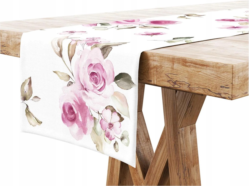 Asztalterítő 40x120 Virágok Rózsa 8527
