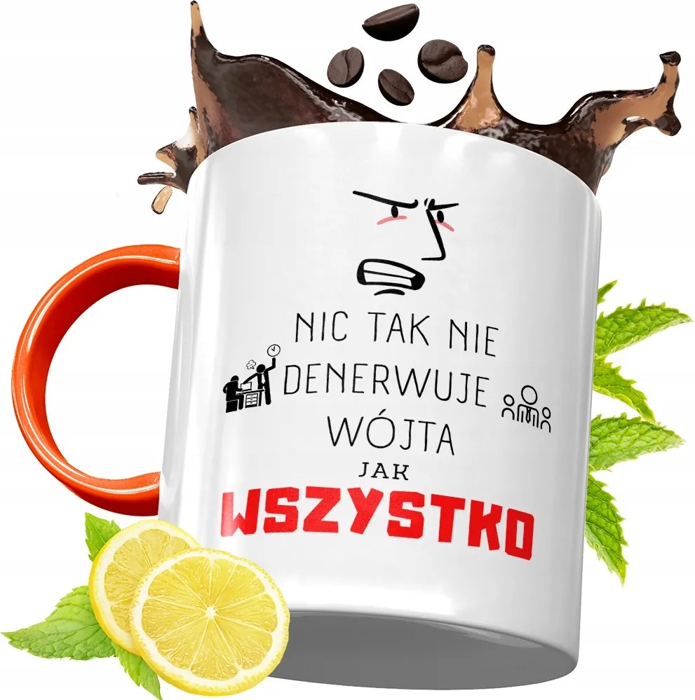 Narancssárga Bögre Ajándék Bácsinak fényképes nyomattal