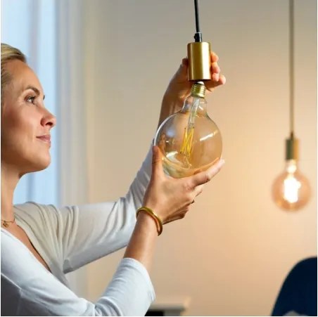 LED Dimmelhető izzó VINTAGE G125 E27/6,7W/230V 2000-5000K CRI 90 Wi-Fi - WiZ