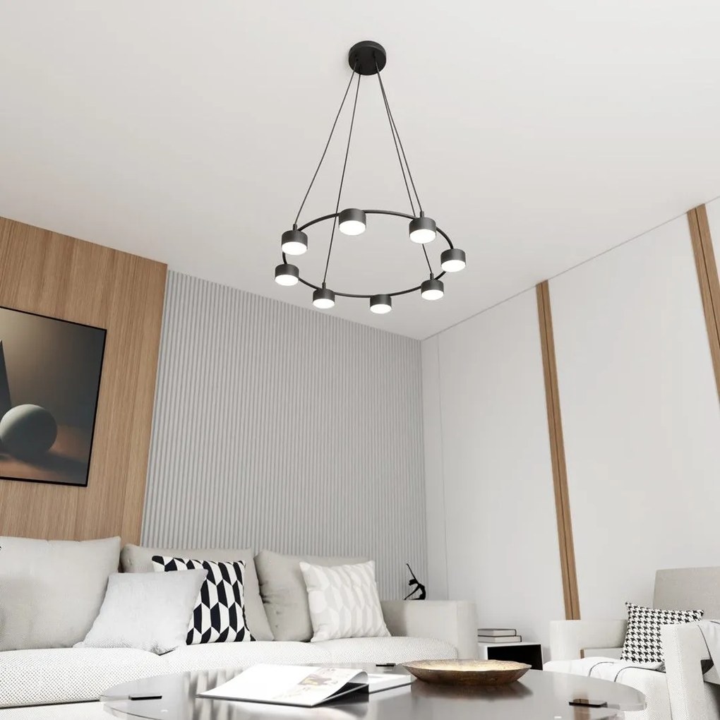 Emibig modern függeszték starlit fekete emi1372/8
