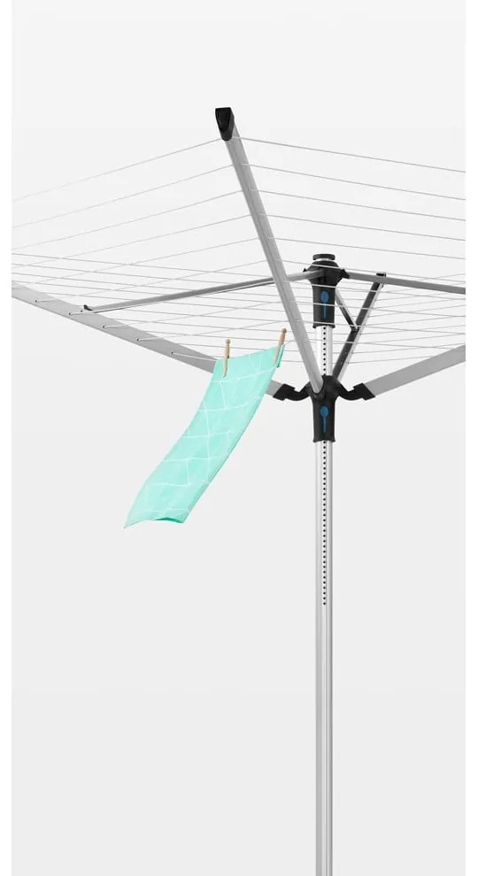 Ezüstszínű kerti ruhaszárító 50 m Lift-o-Matic Advance – Brabantia