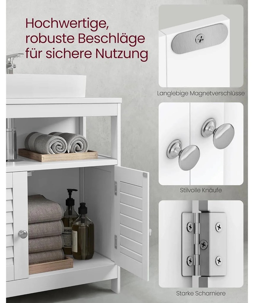 Mosogató alatti szekrény 60 x 30 x 60 cm, fehér