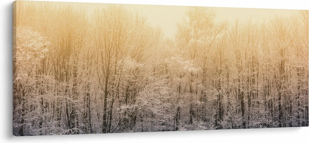 Fagyos erdő képe (120x50 cm)