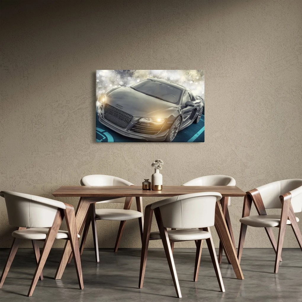 Audi autó képe - szürke (90x60 cm)