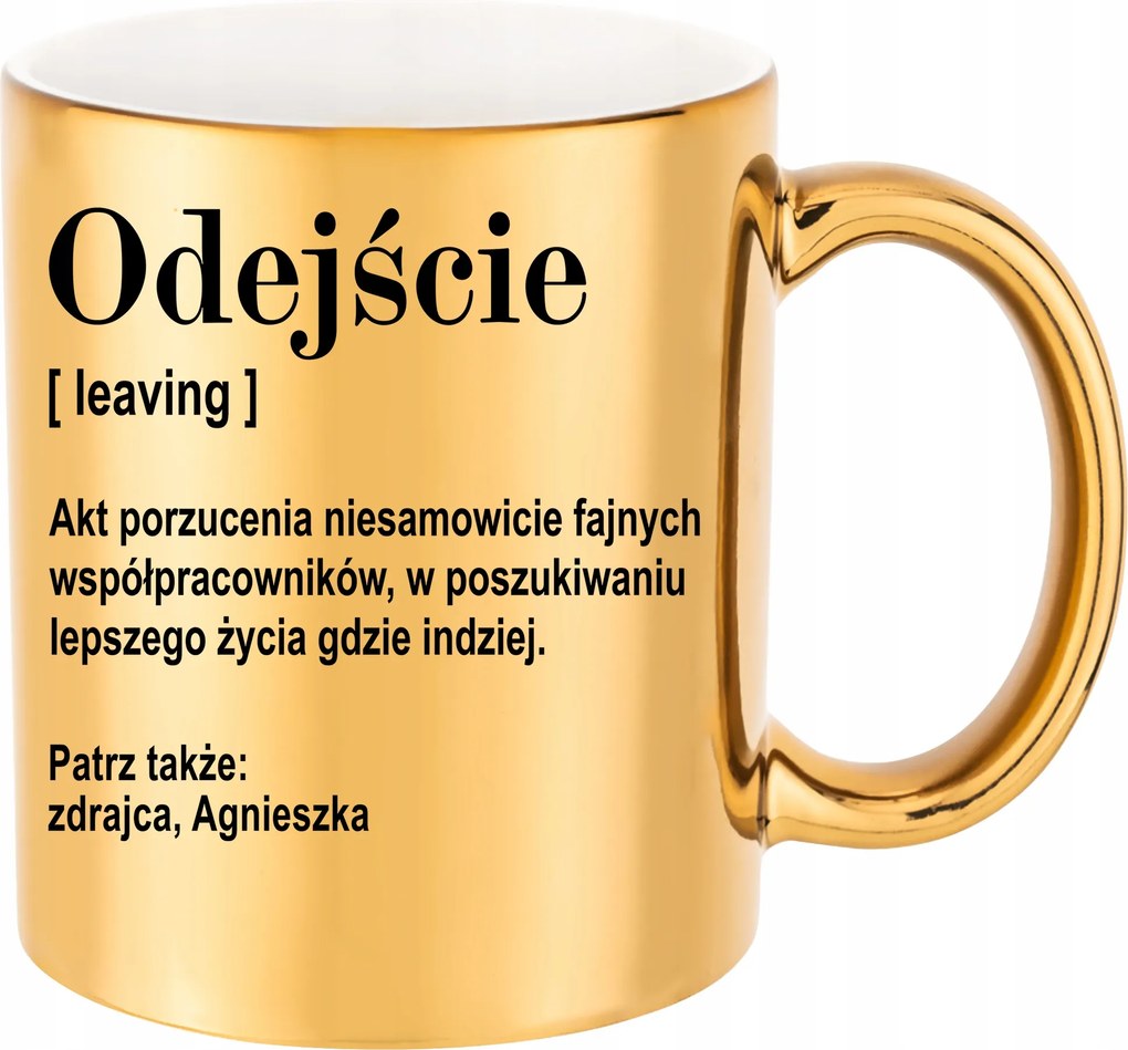 Arany Bögre Búcsú A Kolléganő Távozása Ajándékba Név