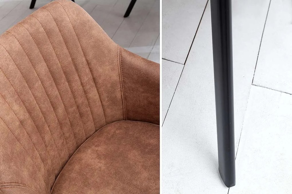 Stílusos szék Mallory vintage barna