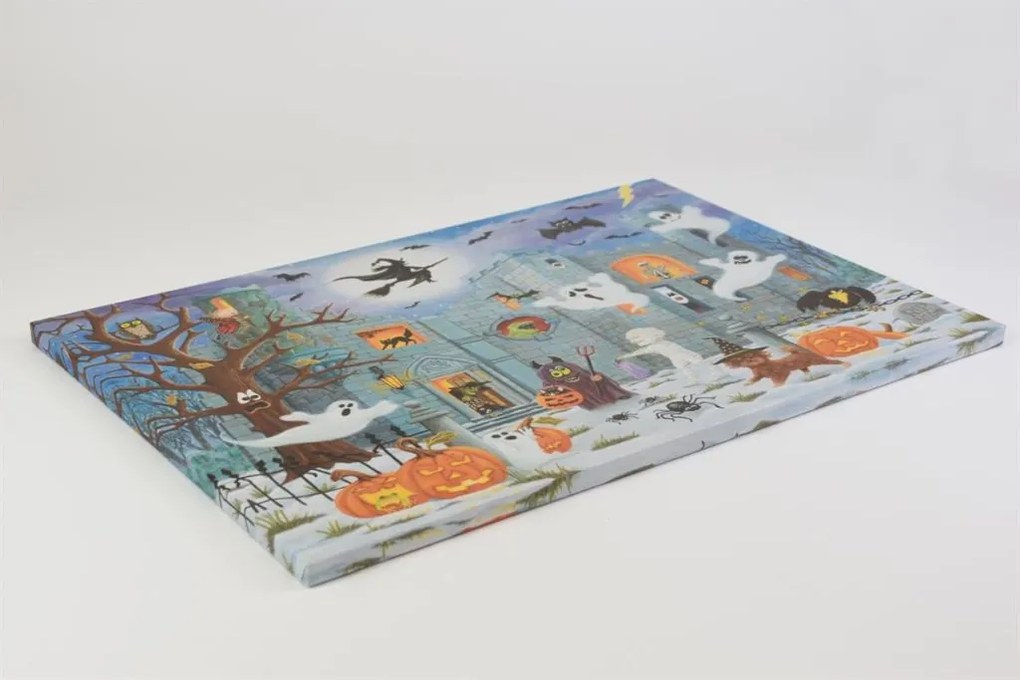 Fali kép Elátkozott kastély 9 LED 60 x 40 cm