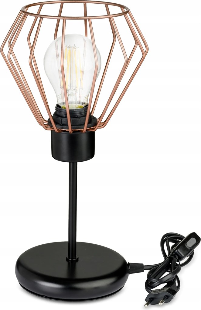 Éjjeli lámpa Loft asztali lámpa led E27 vezeték