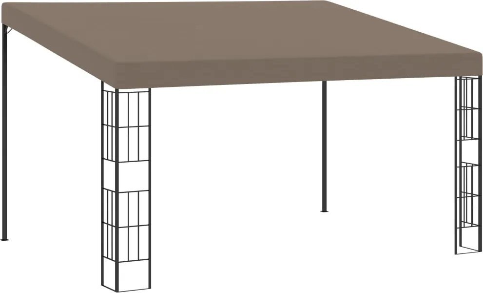 vidaXL tópszínű falra szerelhető szövetpavilon 4 x 3 m