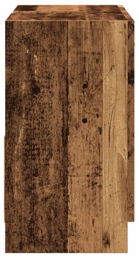 antik fa színű szerelt fa mosdószekrény 63 x 30 x 54 cm