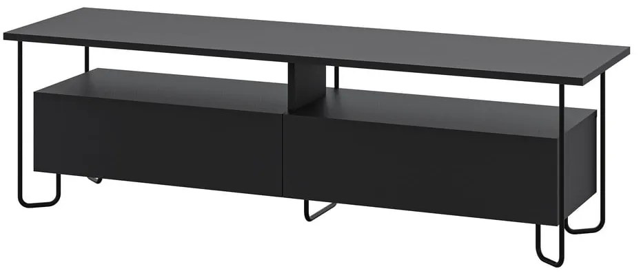 Fekete TV-állvány 150x45 cm Dilly – Marckeric