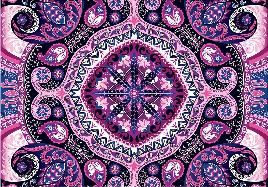 Fotótapéta Absztrakt Paisley Virágok Etnikai geometria 250x175 +ragasztó