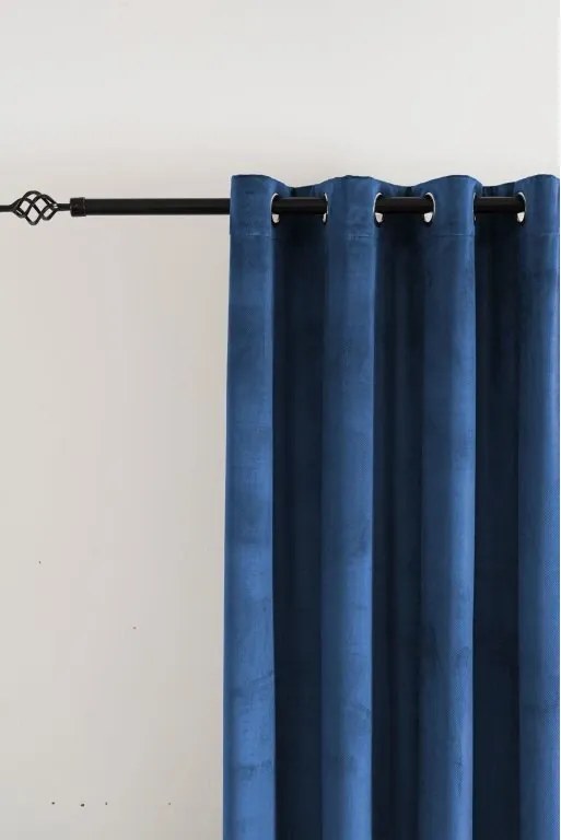Sötétítő függöny DREAM VELVET 140x250 cm, tengerészkék Felfüggesztés: Fém gyűrűk