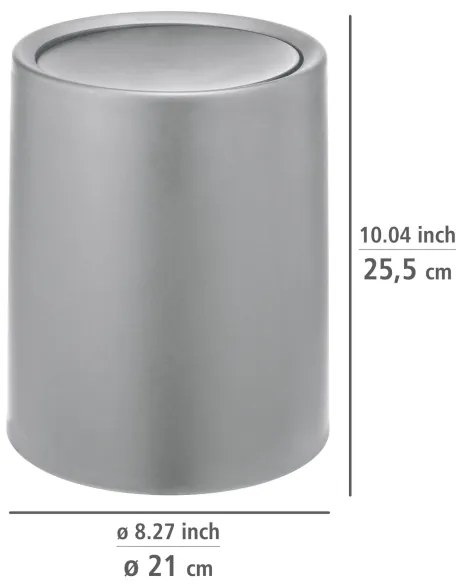 WENKO 25219100 - ATRI kosár 21 x 25,5 cm szürke