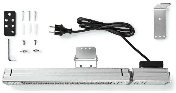 Nedis HTPA30ESS - Kültéri elektromos fűtőelem 2000W/230V IP65 + távirányító