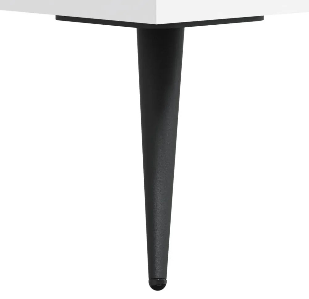 fehér szerelt fa TV-szekrény 102 x 36 x 50 cm