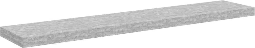 vidaXL betonszürke MDF lebegő fali polc 120 x 23,5 x 3,8 cm