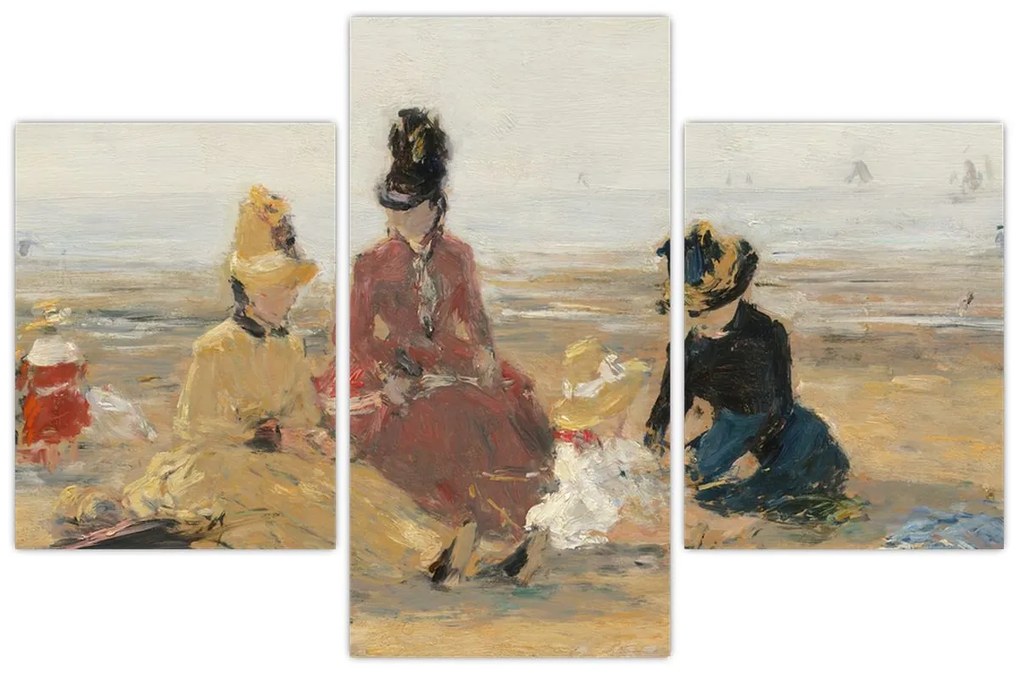 Kép - Eugène Boudin, On the Beach, Trouville, reprodukciók (90x60 cm)