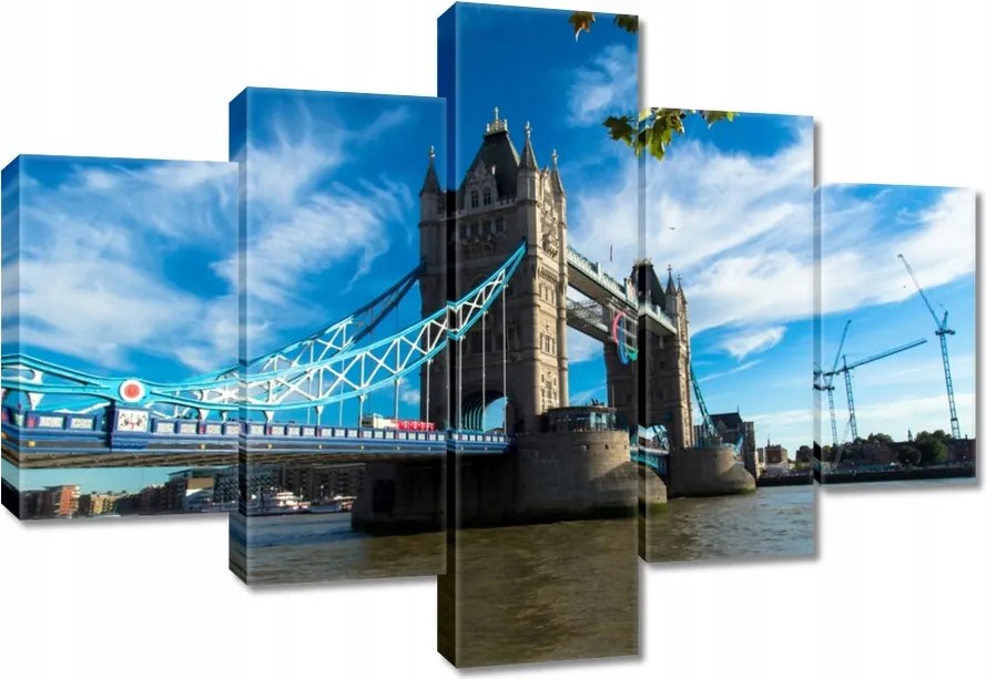 Vászonkép 100x70 Tower Bridge az éggel