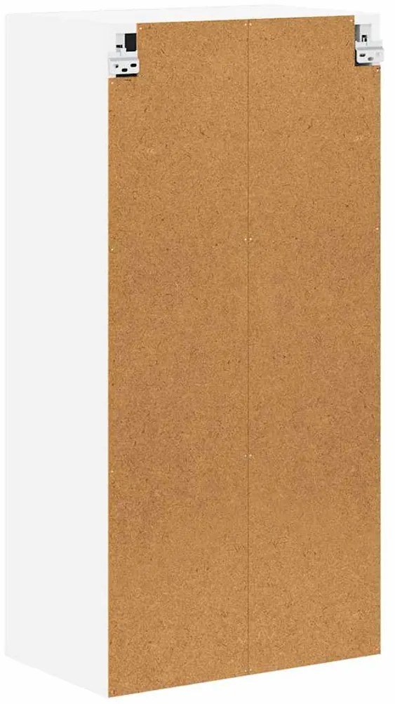 Fali konyhaszekrény Magas Fényű Fehér 50 x 31 x 100 cm Faanyag